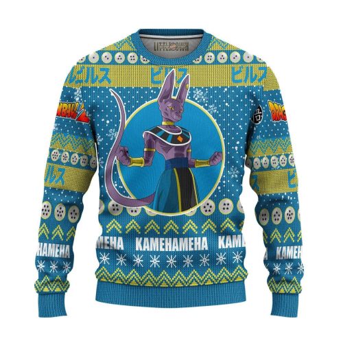 Beerus Dragon Ball Z Ugly Christmas Sweater
