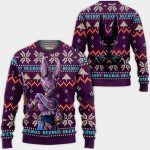 Beerus Ugly Christmas Sweater Anime Dragon Ball Xmas Gifts 1k98,Dragon Ball Anime Xmas Christmas Gift Fan