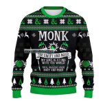 DnD Classes Collection Christmas Ugly Sweater, DnD Class Christmas Ugly Sweater Over Print, Dungeons and Dragons Ugly Christmas Sweater