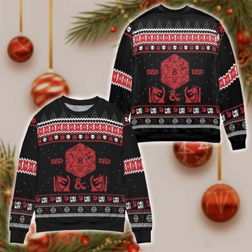 DnD sungeons and dragons Christmas sweater