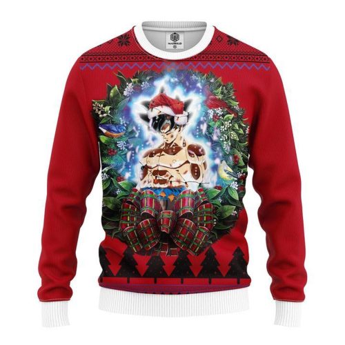 Dragon Ball Son Goku Ultra Instinct For Unisex Ugly Christmas Sweater, All Over Print Sweatshirt