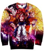 Dragon Ball Super Saiyan Goku Ugly Christmas Sweater, All Over Print Sweatshirt