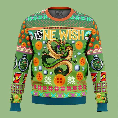Dragon Ball Z Ne Wish Shenron Ugly Christmas Sweater