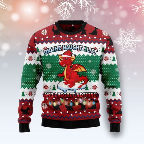 Dragon Christmas List T1111 Ugly Christmas Sweater -  Best Gift For Christmas, Noel Malalan - Christmas Signature