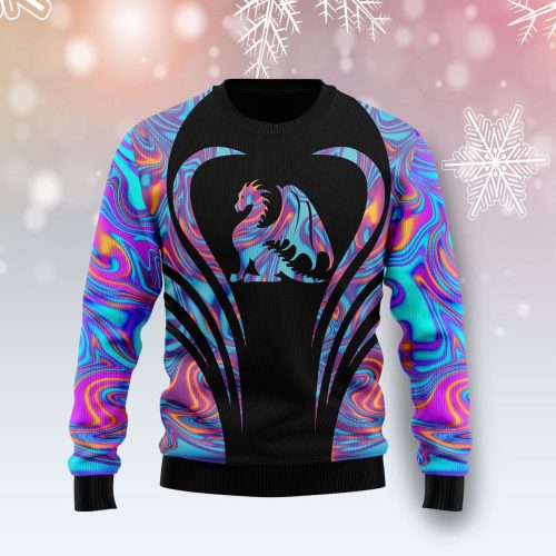 Dragon Color T710 Ugly Christmas Sweater -  Best Gift For Christmas, Noel Malalan - Christmas Signature