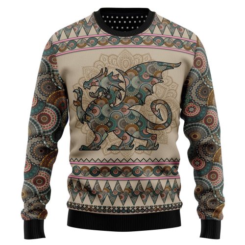 Dragon Mandala T210 Ugly Christmas Sweater -  Best Gift For Christmas, Noel Malalan - Christmas Signature