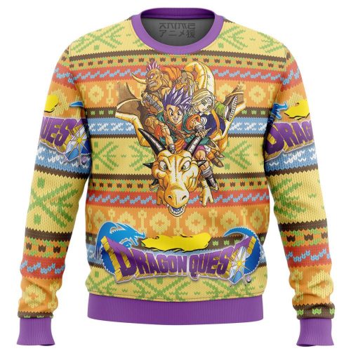 Dragon Quest Alt Premium Ugly Christmas Sweater, All Over Print Sweatshirt