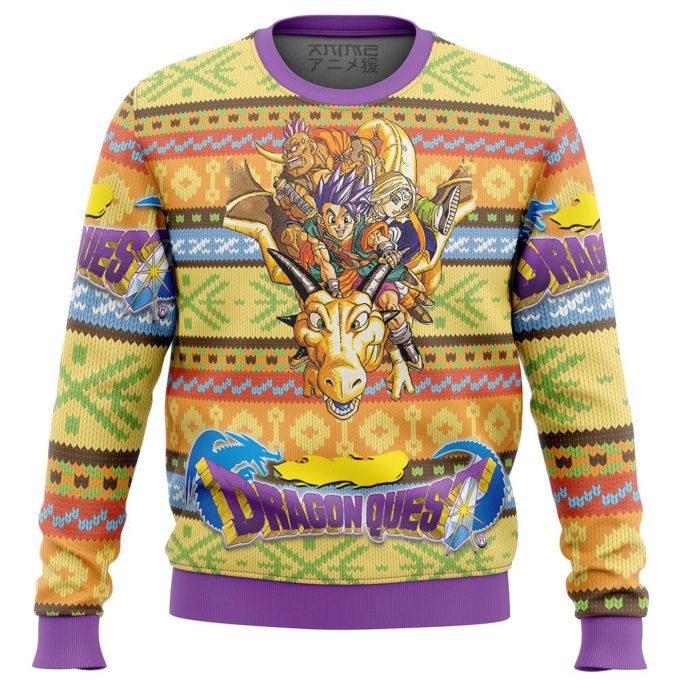 Dragon Quest Alt Premium Ugly Christmas Sweater, All Over Print Sweatshirt