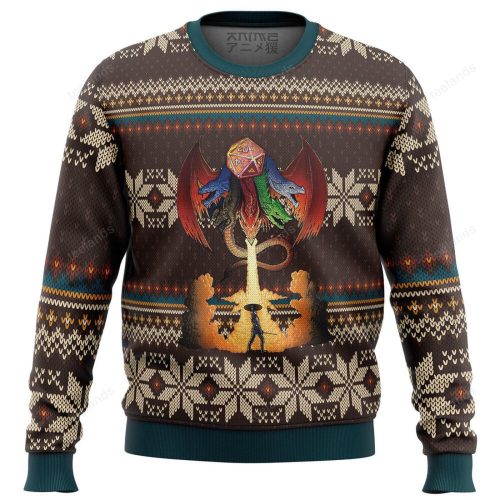 Dungeons and Dragons Christmas sweater