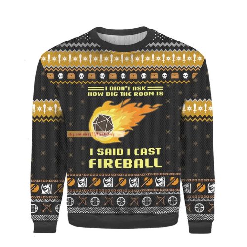 Dungeons And Dragons Ugly Sweater, Game Lover Ugly Christmas Sweater Hoodie Sweatshirt 3D, Merry Christmas Ugly Sweater Over Print