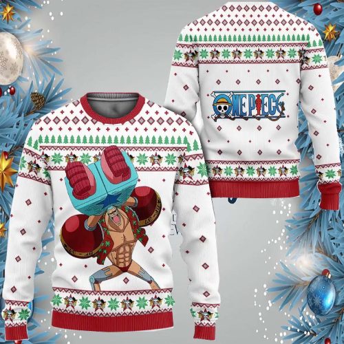 Get Festive with Franky Anime Ugly Christmas Sweater – Limited Edition Fun & Quirky Attire