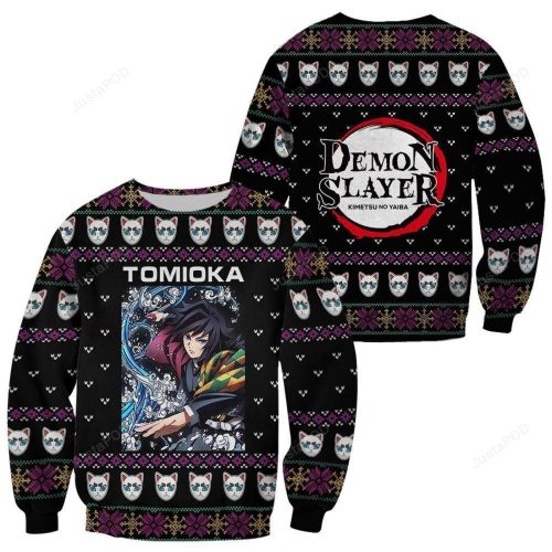 Giyu Tomioka Demon Slayer Ugly Christmas Sweater – Anime-inspired Festive Wear