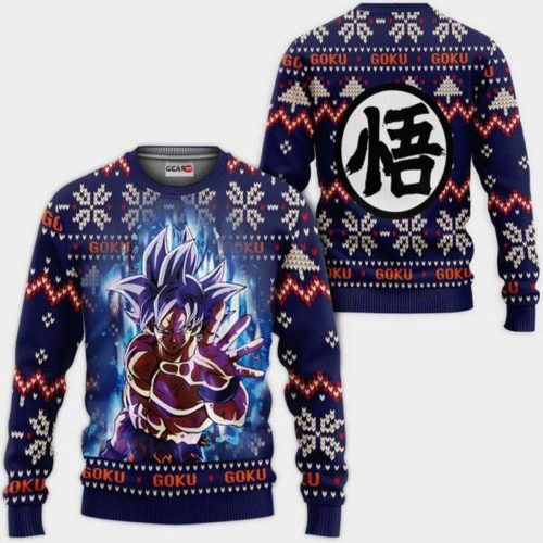Goku Ultra Instinct Ugly Christmas Sweater Anime Dragon Ball Xmas 1k125 Gifts ,Dragon Ball Anime Xmas Christmas Gift Fan