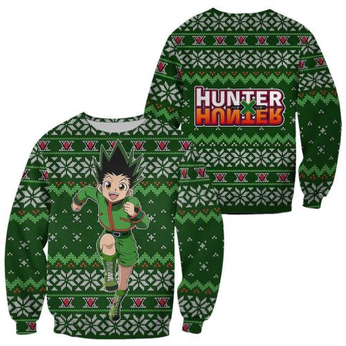 Gon Hunter X Hunter Anime Ugly Christmas Sweater – Festive & Stylish Holiday Apparel