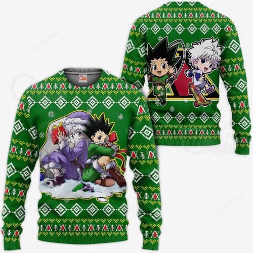 Gon Killua Hunter X Hunter Ugly Christmas Sweater – Anime-Inspired Festive Attire