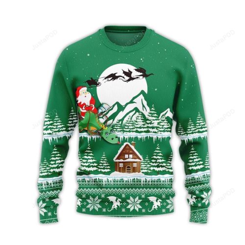 Green Dragon Ugly Christmas Sweater
