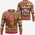 Holiday Cheer with Happy Chopper – All Over Print Anime Sweatshirt