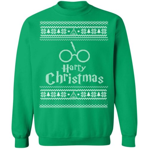 Harry Potter Wizard Movie Ugly Christmas Sweater, Long Sleeve
