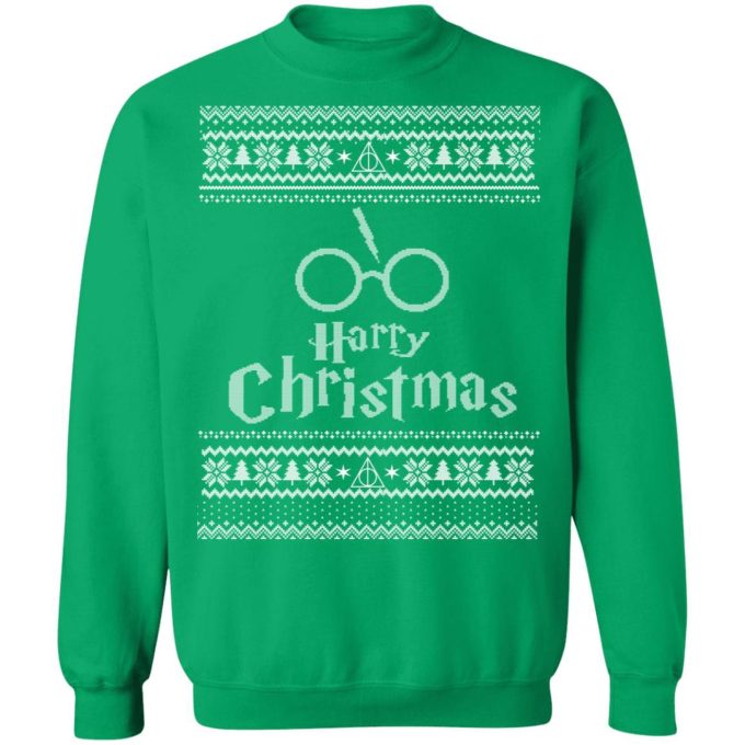 Harry Potter Wizard Movie Ugly Christmas Sweater, Long Sleeve