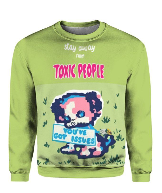Harry Styles green stay away from toxic people Christmas sweater