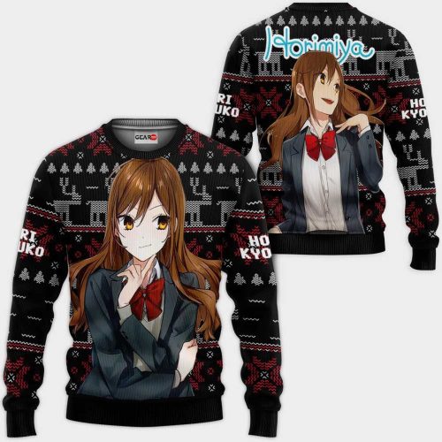 Hori Kyouko Anime Horimiya Ugly Christmas Sweater – Festive All-Over Print Sweatshirt