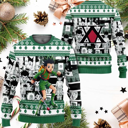 HxH Gon Freecss Ugly Christmas Sweater: Anime-Inspired Holiday Wear