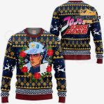Jotaro Kujo JoJo s Bizarre Adventure Ugly Christmas Sweater – All Over Print Sweatshirt