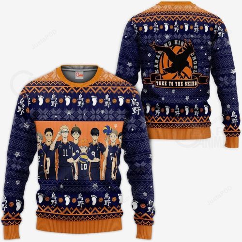 Get Festive with Karasuno Haikyuu Anime Xmas Ugly Christmas Sweater – Limited Stock!