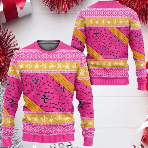 Get Festive with Kimetsu Daki Anime Ugly Christmas Sweater – Perfect Holiday Gift!