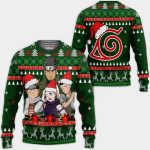 Konoha Team 10 Ugly Christmas Sweater – Naruto Anime All Over Print Sweatshirt