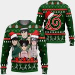 Konoha Team Guy Ugly Christmas Sweater – Custom Naruto Anime Xmas Gift