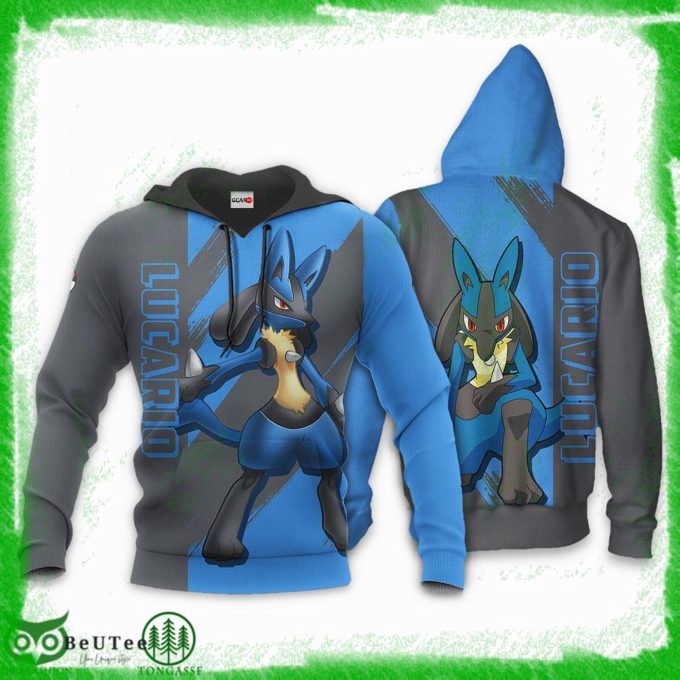 Lucario Hoodie: Pokemon Anime Shirts & Ugly Sweater – Stylish & Cozy Merchandise