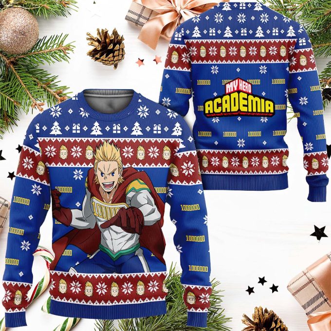 Get Festive with Mirio Togata Anime Ugly Christmas Sweater – Perfect Holiday Attire!