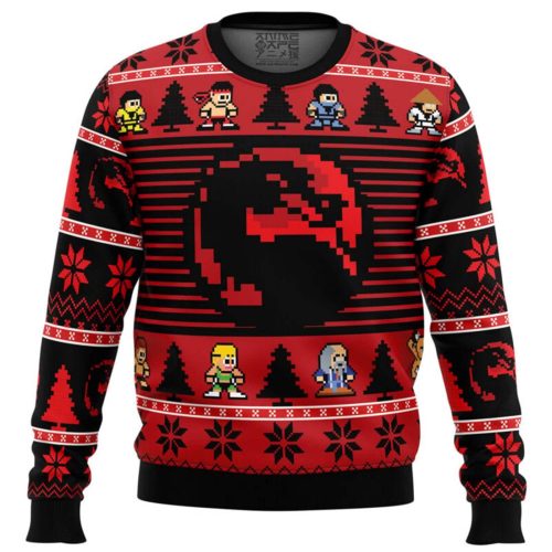 Mortal Kombat Ugly Christmas Sweatshirt |  Onaga The Dragon King Ugly Sweater