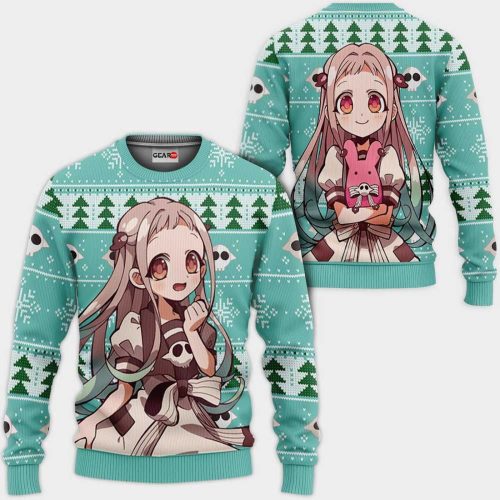 Nene Yashiro Anime Toilet-bound Hanako-kun Ugly Christmas Sweater – Festive All Over Print Sweatshirt