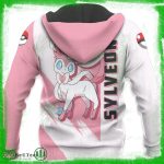 Get Cozy with a Pokemon Sylveon Anime Ugly Sweater Hoodie Shirt