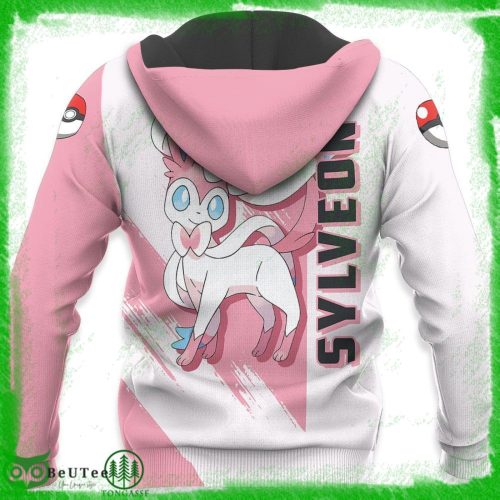 Get Cozy with a Pokemon Sylveon Anime Ugly Sweater Hoodie Shirt