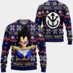 Prince Vegeta Ugly Christmas Sweater Anime Dragon Ball Xmas Gifts 1k110,Dragon Ball Anime Xmas Christmas Gift Fan