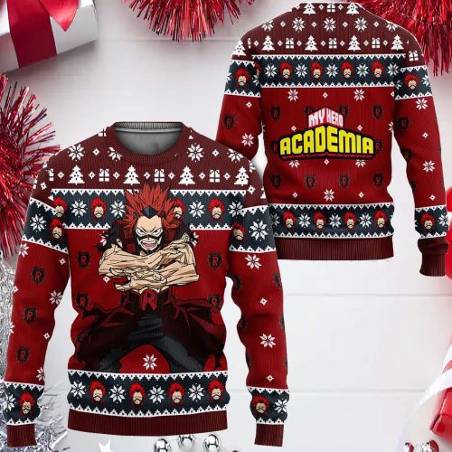 Get Festive with Red Riot Anime Ugly Christmas Sweater – Limited Edition Holiday Attire
