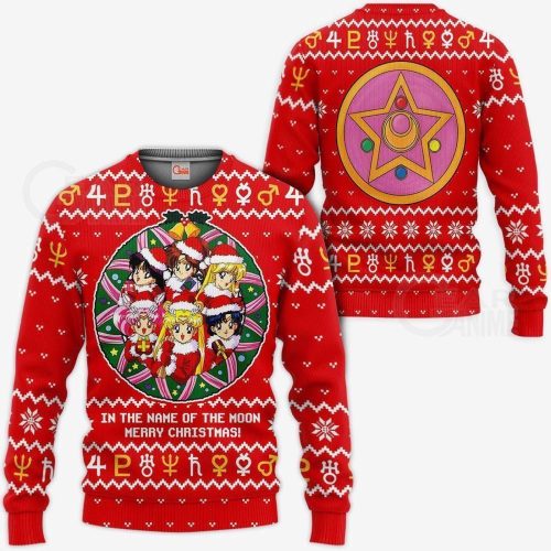 Sailor Moon Ugly Christmas Sweater – Anime Xmas Sweatshirt