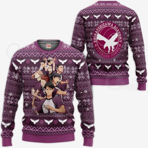 Haikyuu Anime Xmas: Shiratorizawa Academy Ugly Christmas Sweater