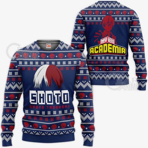 Shoto Todoroki My Hero Academia Ugly Christmas Sweater – Anime-inspired Festive Attire