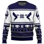 Skyrim dragon Christmas sweater