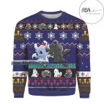 Toothless And Light Fury From How To Train Your Dragon Christmas Ugly Sweater, How To Train Your Dragon Fans Ugly Sweater 3D All Over Print