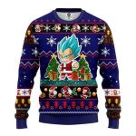 Vegeta Blue Anime Dragon Ball Christmas Ugly Sweater