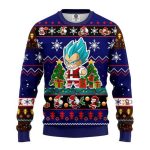 Vegeta Blue Anime Dragon Ball For Unisex Ugly Christmas Sweater, All Over Print Sweatshirt