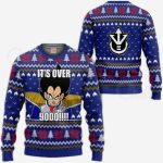 Vegeta Its Over 9000 Ugly Christmas Sweater Anime Dragon Ball Xmas 1k121 Gifts ,Dragon Ball Anime Xmas Christmas Gift Fan