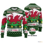 Wales Dragon Ugly Christmas Sweater For Men And Women