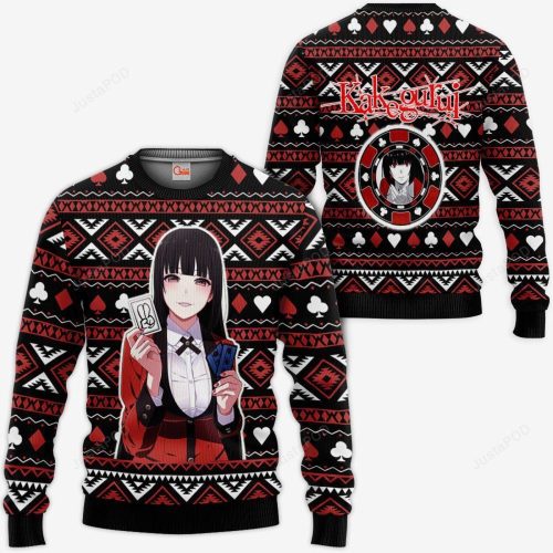 Get Festive with Yumeko Jabami Anime Kakegurui Ugly Christmas Sweater!