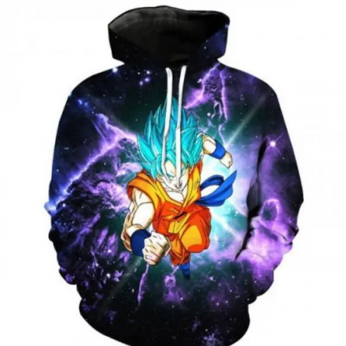 Dragon Ball Cosplay Vegeta Goku A 3D Hoodie Zipper Hoodie  AOP Shirt